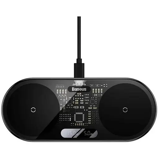 Беспроводной ЗП Baseus Digital LED Display 2in1 20W - фото 1