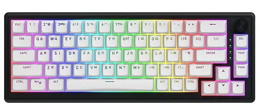 Клавіатура HATOR Skyfall 65 MAG ULTRA 8K Black White (HTK1860UA) - фото 1