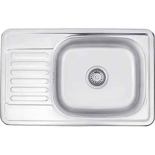 Кухонная мойка Kroner KRP Satin - 6642 (0,8 мм) (CV025281) - фото 1