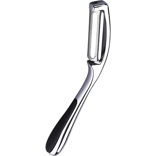 Ніж економка овочечистка для тонкого чищення овочів та фруктів з нержавіючої сталі 16.5 см, Kitchen Master Сріблястий 87294 - фото 1