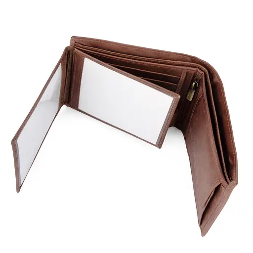 Кошелек мужской кожаный Peterson N992-BE-MOUN светло-коричневый Mountain Adventure - фото 6