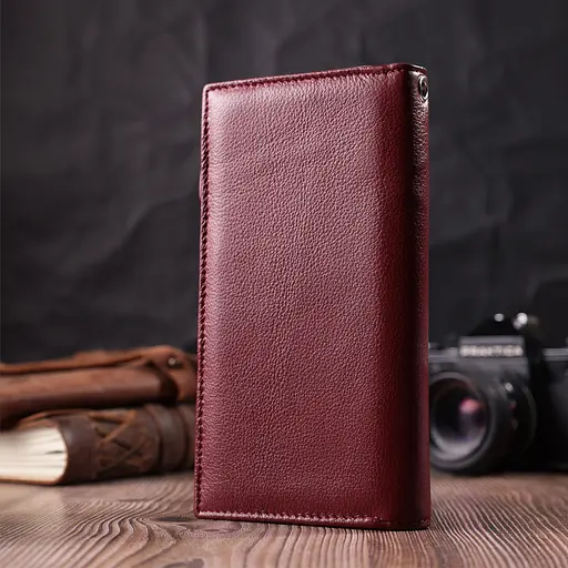 Кожаный женский кошелек ST Leather 10х19х2.5 см acs0028463 - фото 8