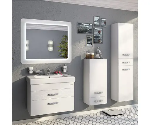 Дзеркало Sanwerk Ультра "Космо" 118x83 біле (ZU0000143) - фото 2