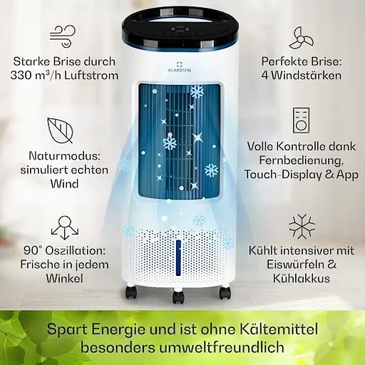Охолоджувач повітря Klarstein IceWind Plus Smart 4-in-1 Синій (10040209) - фото 5