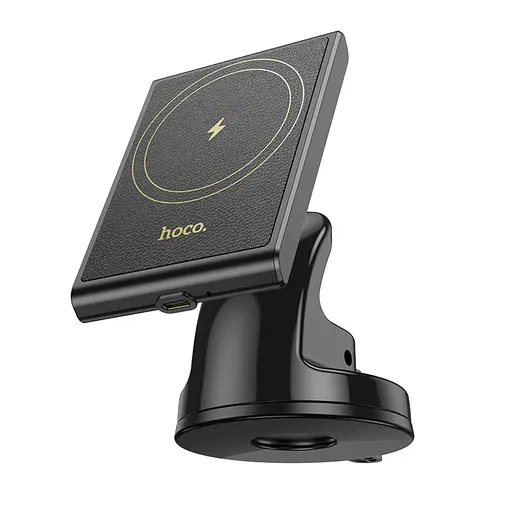 Автодержатель Hoco HW20 магнитный с беспроводной зарядкой 15W черный - фото 3