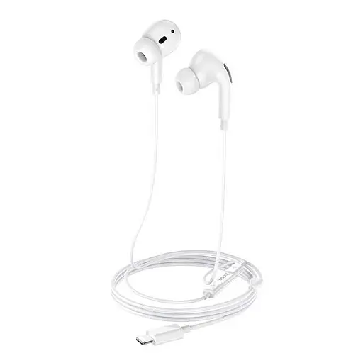 Проводные наушники Hoco M1 Pro, Lightning, 1.2m, Белый - фото 4