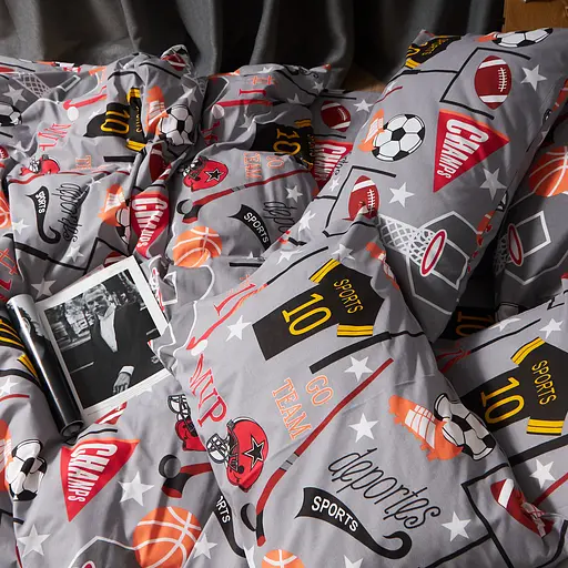 Комплект постільної білизни Moon&Star Бязь Gold Люкс Champion’s Rest євро 200х220 наволочки 4х70х70 - фото 8