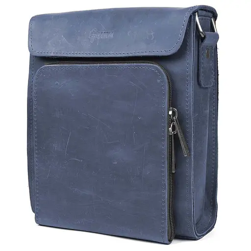 Мужская кожаная сумка через плечо TARWA 26х22х6 см sum0028374 - фото 4