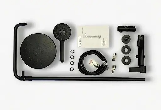 Душова система Dusel Milton Black (233440000), Чорний матовий - фото 9