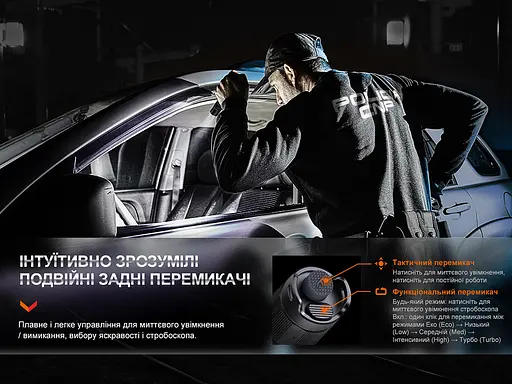 Фонарь тактический аккумуляторный Fenix ​​PD35R - фото 10
