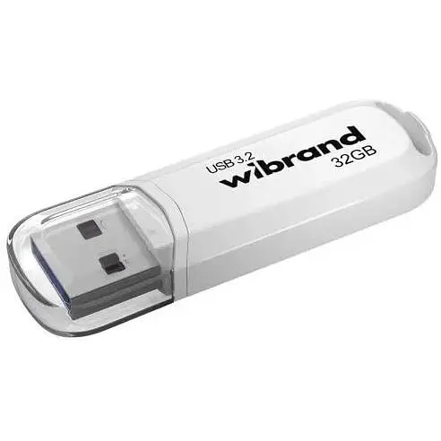 Флеш накопичувач USB 32Gb Wibrand Marten білий USB 3.2 Gen 1 (WI3.2/MA32P10W) - фото 1