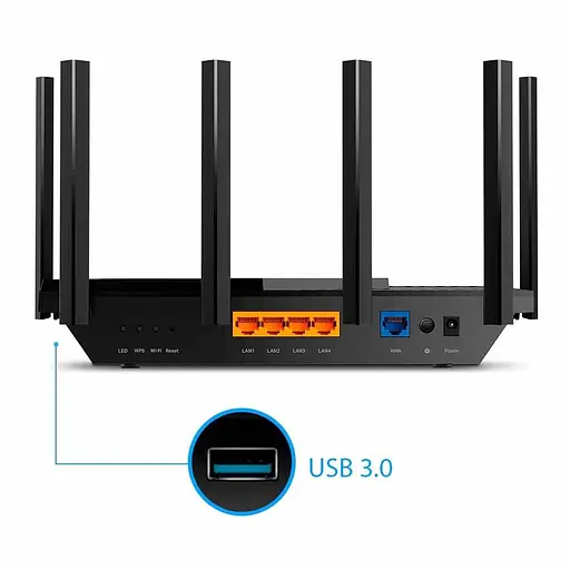 Роутер TP-Link Archer AX73 AX5400 Black 802.11ax (ARCHER-AX73) - фото 3