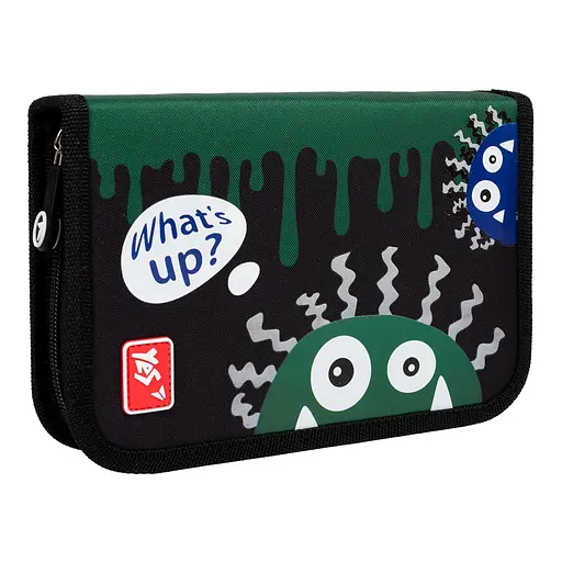 Школьный пенал твердый Yes одинарный с клапаном HP-03 Monsters - фото 1