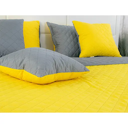 Подушка декоративна Руно Yellow Grey 40х40 см (311.52_Yellow Grey) - фото 6