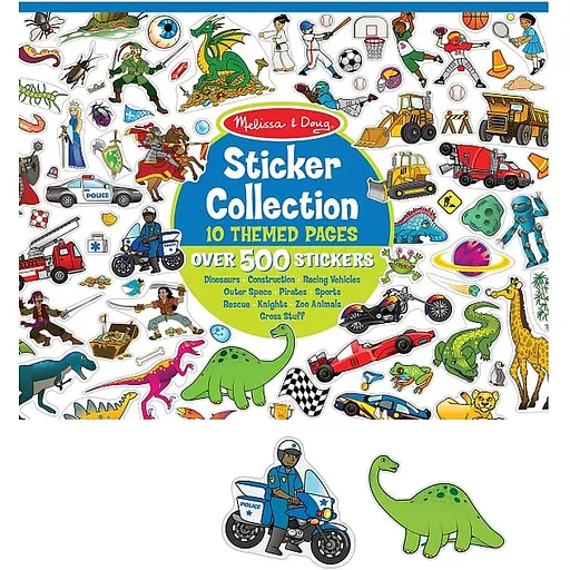 Набор наклеек Melissa & Doug 500 шт. голубой (MD4246)    
