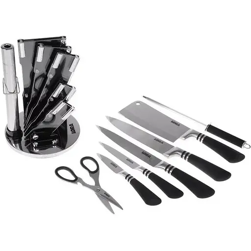 Набір ножів із підставкою 8 предметів Black (NS21SETKN) - фото 4
