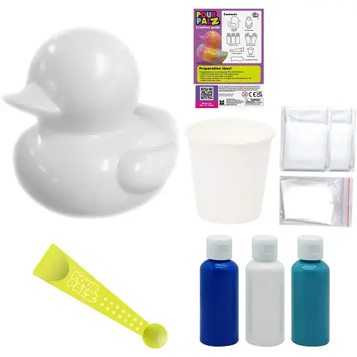 Набор для творчества ToyMonster Pour Palz Флюид Арт Утенок Черническое небо (GS-G26261A) - фото 4