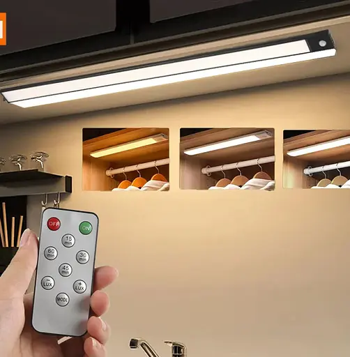 Беспроводной светодиодный ночник XIAOMI с датчиком движения USB white (20см) - фото 1