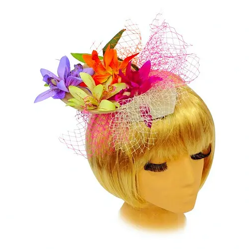 Капелюшок Дика орхідея з квітами - фото 1