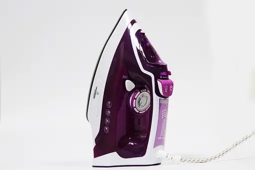 Прасувальна праска Crownberg CB-7443 Керамічне покриття 2200Вт Резервуар для води 380мл Бузковий/Білий - фото 4