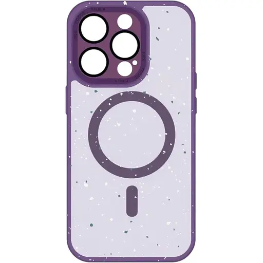 Чохол-накладка DK для Apple iPhone 14 MagSafe Composite Matte Splash (deep purple)