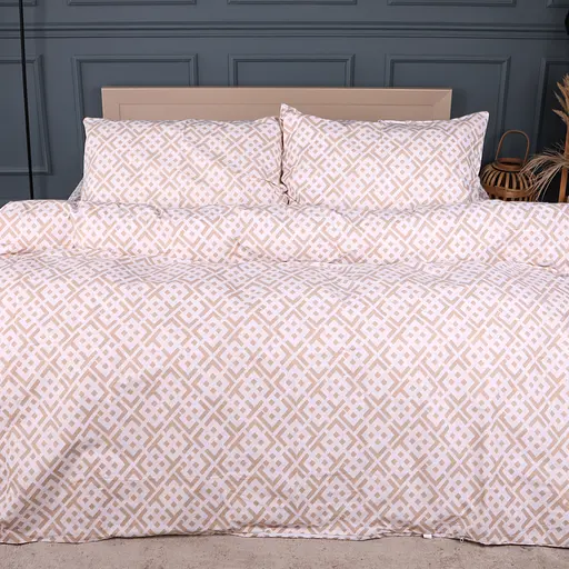 Пододеяльник MirSon бязь Abstract Beige 220х240 см (2200013164630) - фото 1