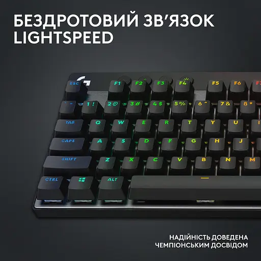 Клавиатура для геймеров Logitech G Pro X TKL LightSpeed с подсветкой черная (920-012136) - фото 7