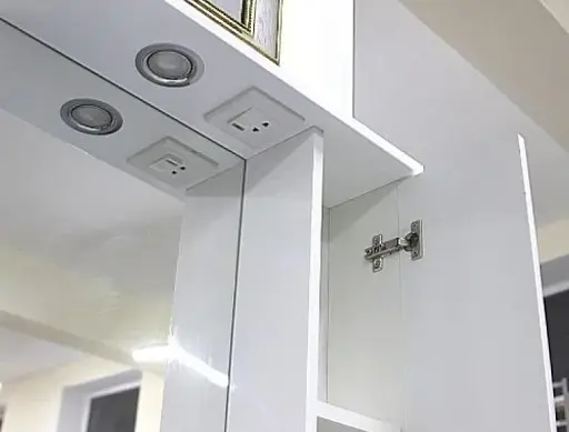 Зеркало для ванной ПИК Альба Z-1 правое со шкафчиком 55 см 30412 - фото 2