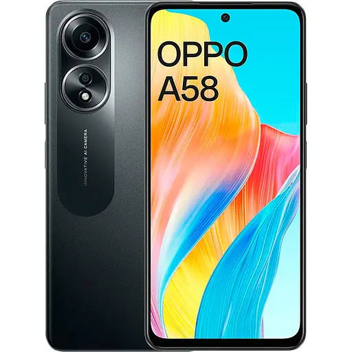 Смартфон Oppo A58 8/128Gb Glowing Black (CPH2577) UA UCRF NFC