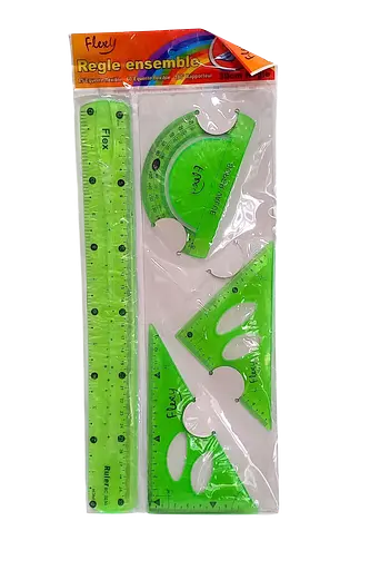 Линейка "Гибкая" 4пр/наб ST00302 (6920141324213) зеленый - фото 1