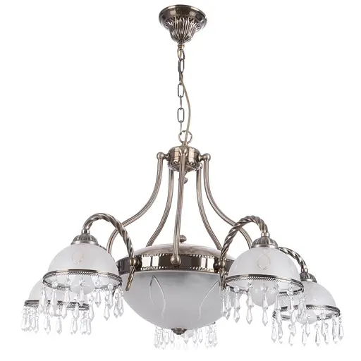 Люстра подвесная Brille классическая E27 60W BZ (BKL-446S/7)