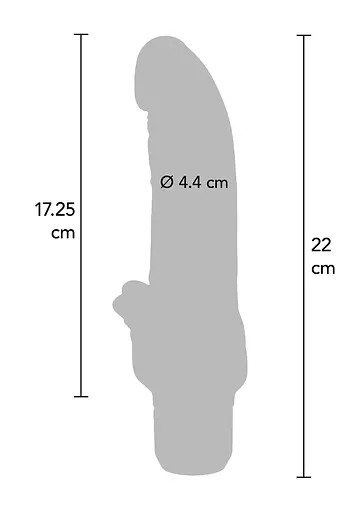 Вибратор Get Real Gold Dicker Stim 22 см (золотой) - фото 14