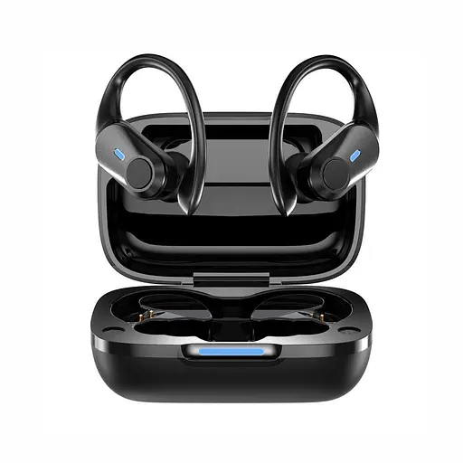 Спортивні бездротові Bluetooth навушники TWS T59, з індикатором заряду і кнопками управління та LED-дисплеєм - фото 3