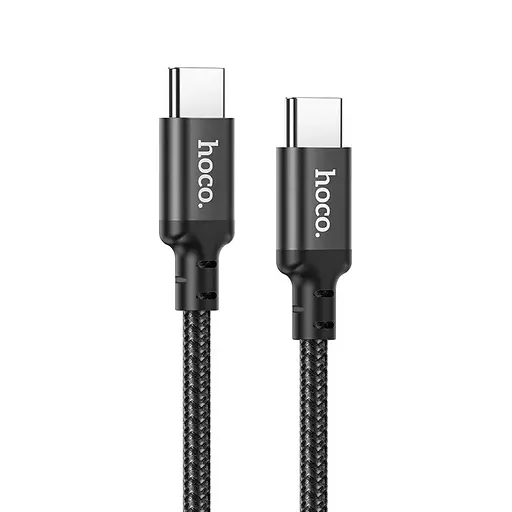 Зарядный кабель быстрой зарядки Hoco X14 Double Speed ​​на 60W с разъемом Type-C to Type-C черный