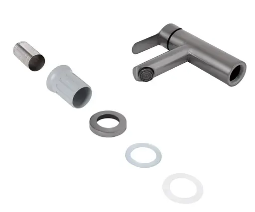 Змішувач для умивальника Brinex Pure 001F Graphite BRIPUR001FGRP - фото 3