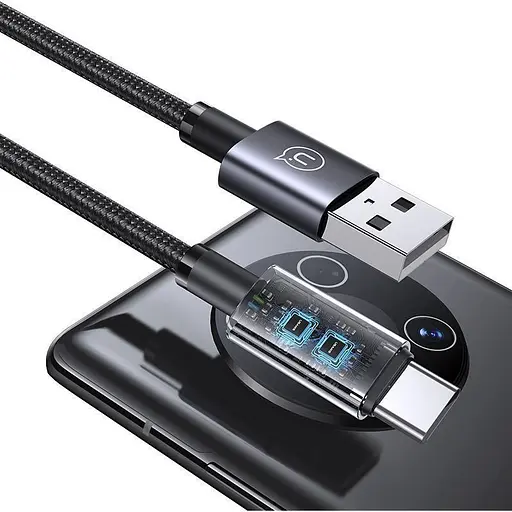 Кабель Usams US-SJ666 USB-A to USB-C 18W 2m Tarnish (SJ666USB01) [138988] - фото 7