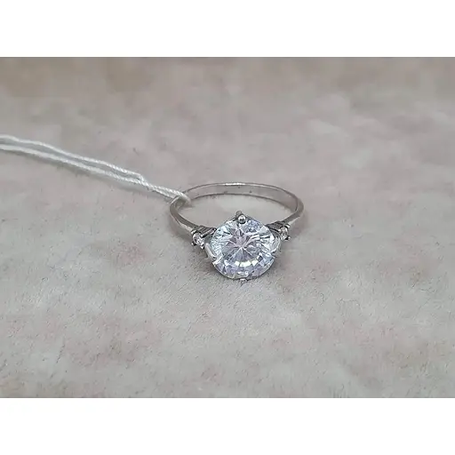 Серебряное кольцо РЕГЕЛЬ с фианитами. 1240/1Р-CZ 17 - фото 4