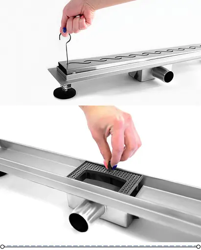 Душовий канал Rea Wave 100 см REA-G0409 - фото 8