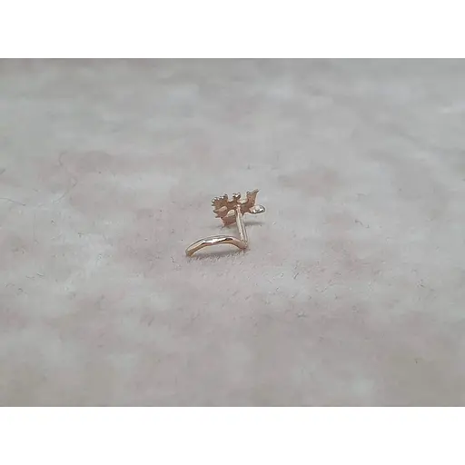 Золота сережка-пірсинг Dear в ніс Dear. 1032 - фото 3