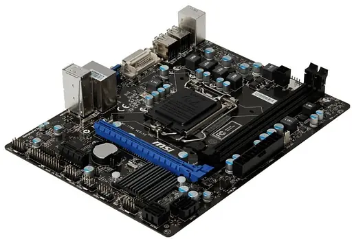 Материнская плата MSI H61M-P31/W8 (H61M-P31/W8) (s1155, Intel H61, Micro-ATX) Б/у - фото 3