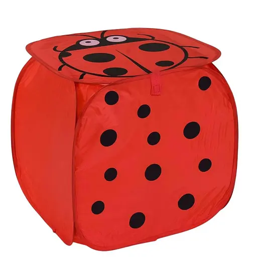 Корзина для детских игрушек С 36584 тканевая красная 45 х 46 см