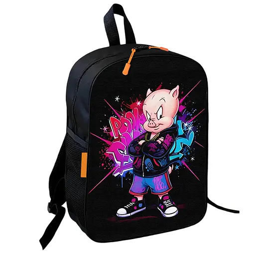Рюкзак школьный детский Поросенок Порки Пиг 36х27 см подростковый для мальчика, девочки (4026)