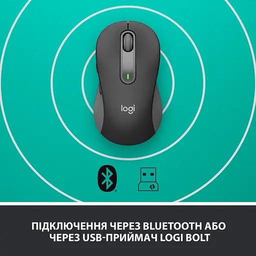 Мышка Logitech Signature M650 L Wireless Graphite (910-006236) - фото 5