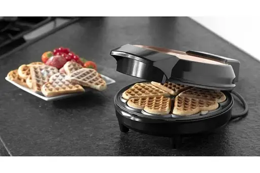 Вафельниця Bestron AWM700CO для вафель у формі серця - фото 3