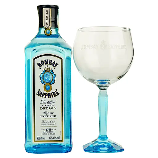 Набор: Джин Bombay Sapphire 47% 0.7 л + бокал - фото 3