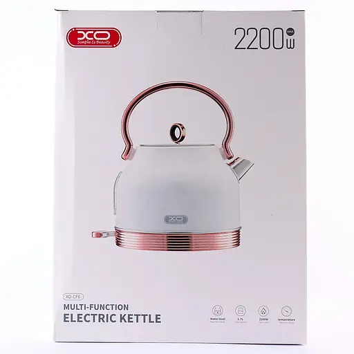 Электрочайник XO CF6 ретродизайн с изображением температуры - фото 7