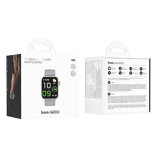 Смарт-годинник Hoco Smart Watch Y26 Smart sports watch (call version) Silver - фото 4