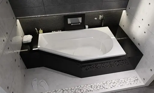 Ванна акриловая Rho Yukon 160xd90 BA3500500000000 левая - фото 3