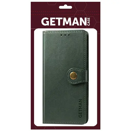 Кожаный чехол-книжка Getman Gallant (PU) для Samsung Galaxy S23 FE Зеленый - фото 4