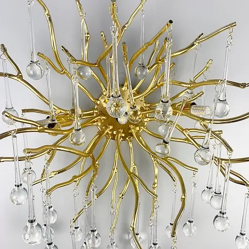 Витончене бра в золотистому корпусі Line F W 115B/3 GD+CL - фото 6